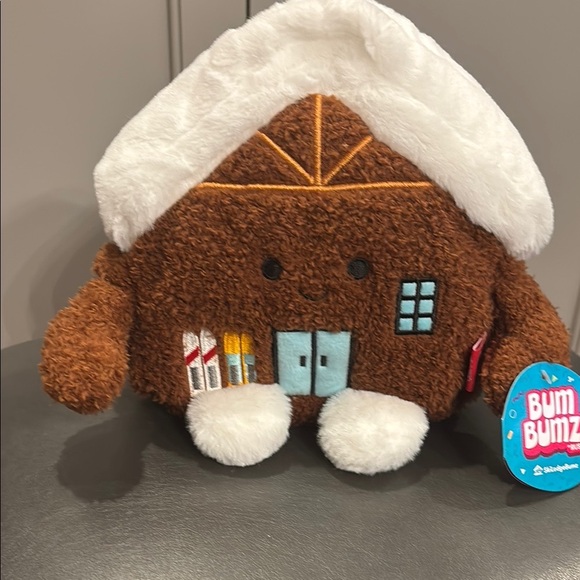 Bum Bunz Chrissy Snowy Cabin Plush NEW - Picture 1 of 6